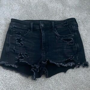 Black American Eagle Jean Shorts